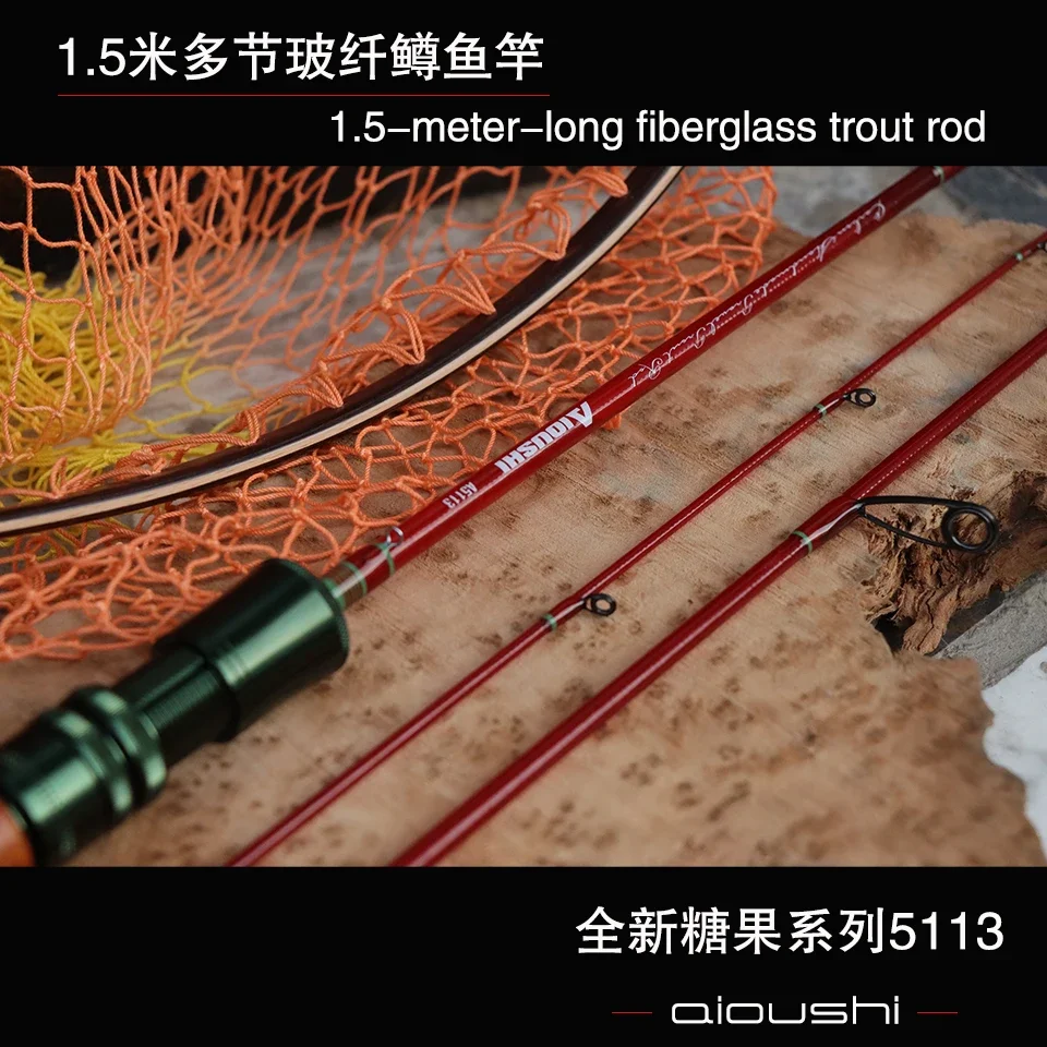 Fishing Boat Fiberglass - AIOUSHI All hollow fiberglass trout rod,