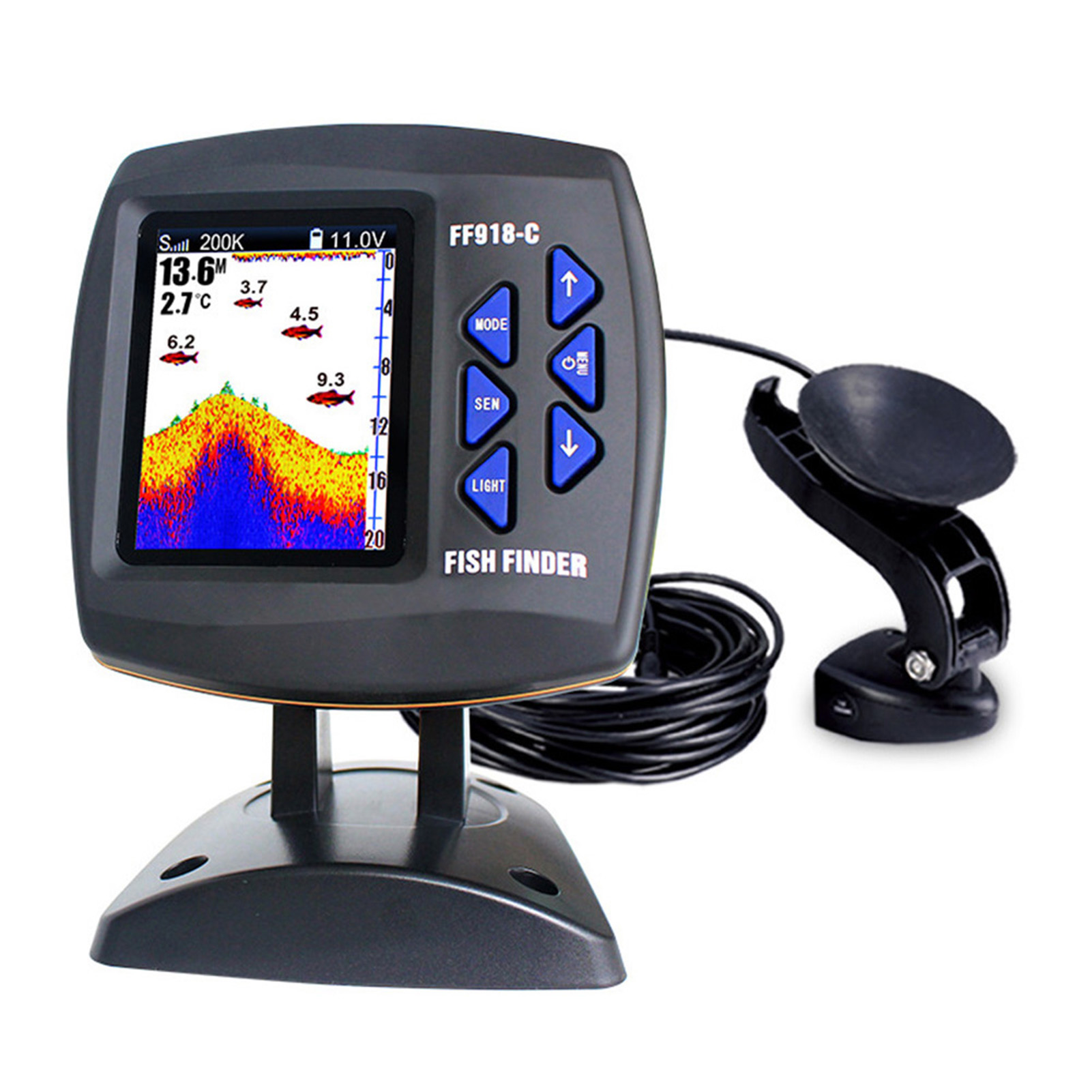 Color Screen Wired Fish Finder - Fishing Boat Depth Finder 리뷰 및 가격