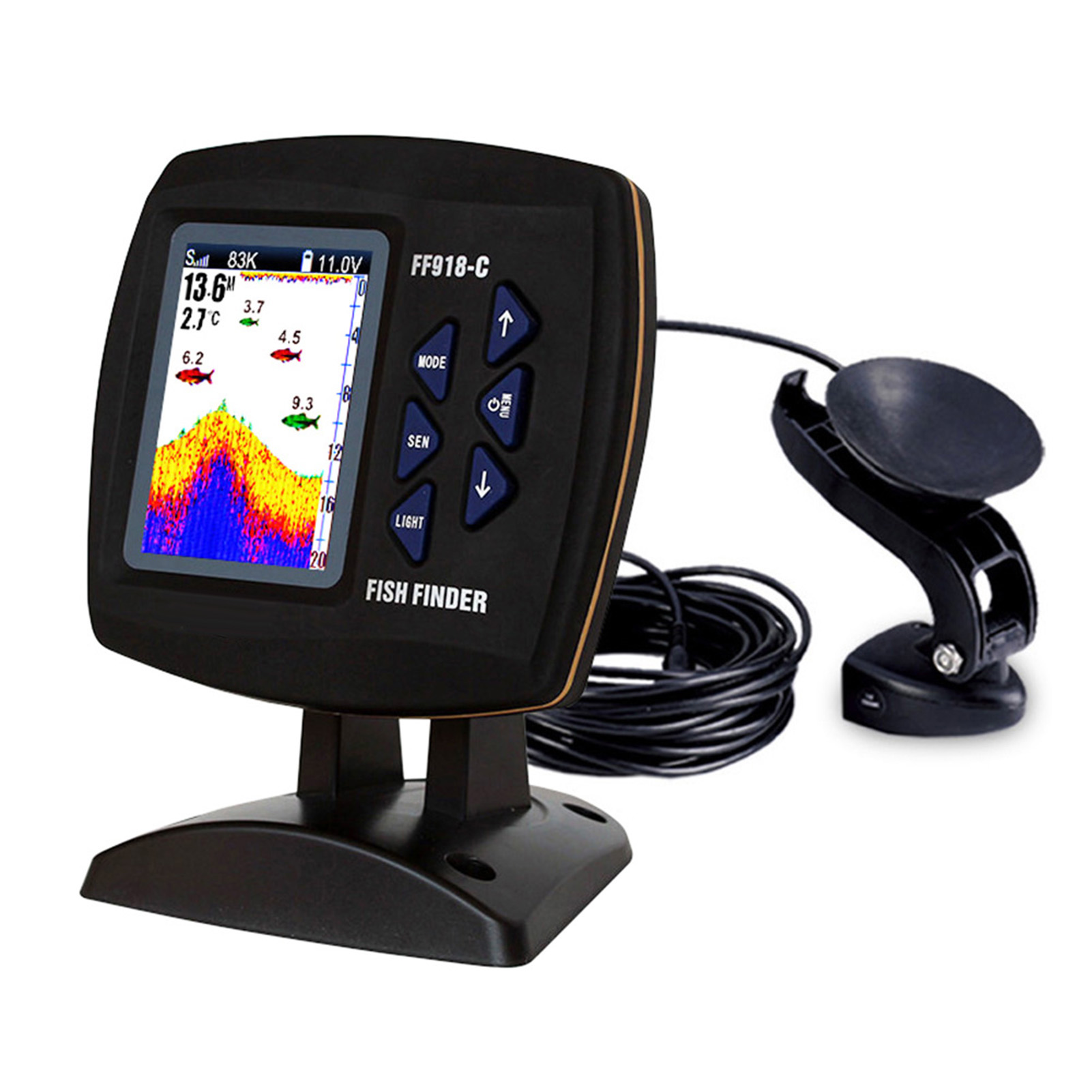 Color Screen Wired Fish Finder - Fishing Boat Depth Finder 리뷰 및 가격