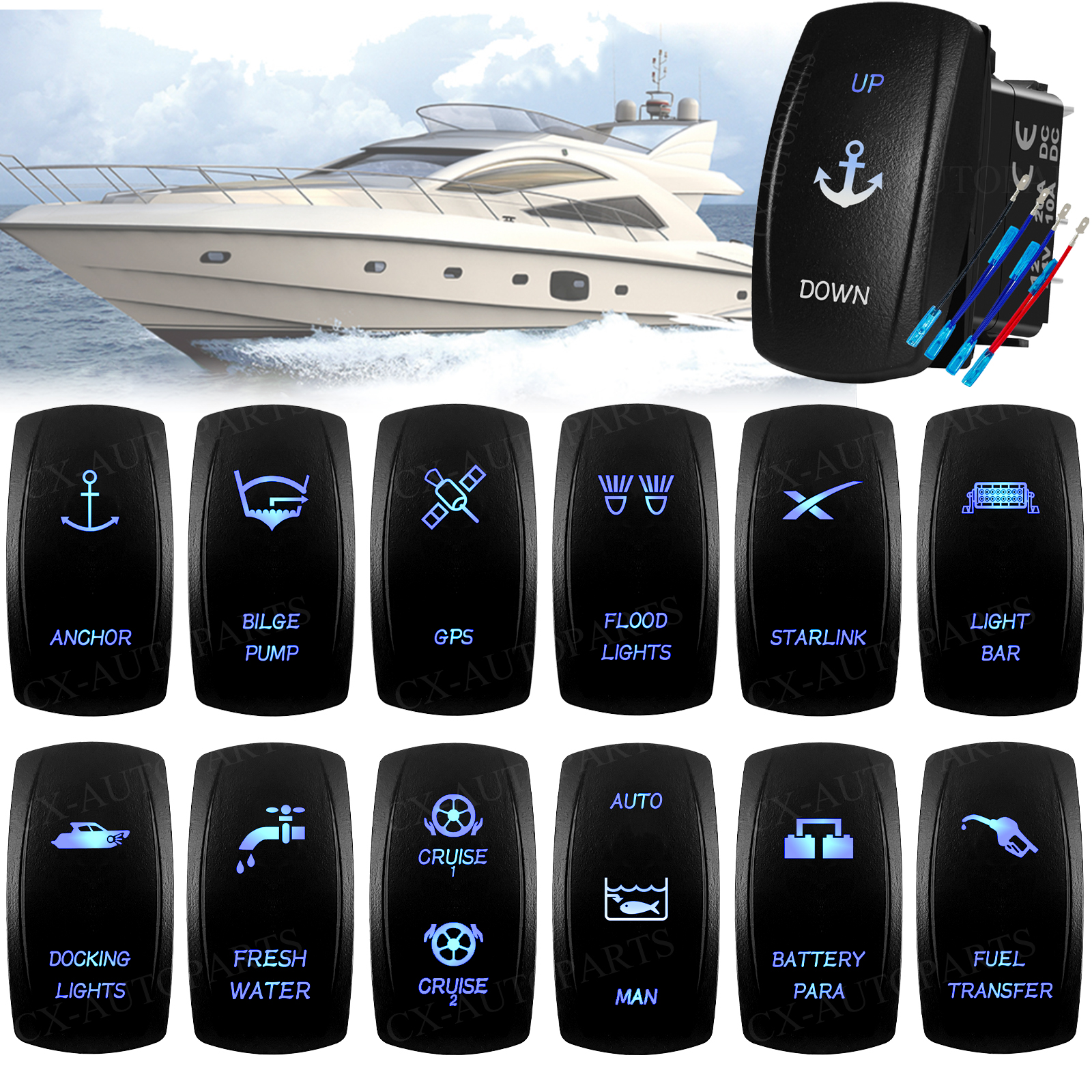 Marine Grade IP66 Rocker Switc - Fishing Boat Anchor 리뷰 및 가격