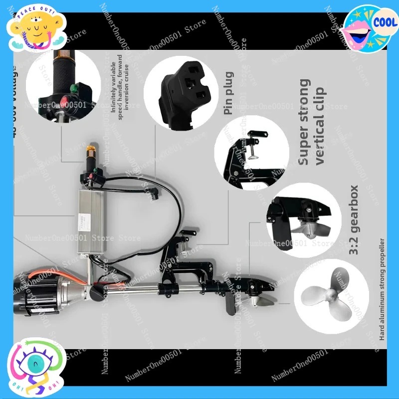 12V 24V 48V 60V 72V Brushless  - Fishing Boat Outboard Motor 리뷰 및 가격