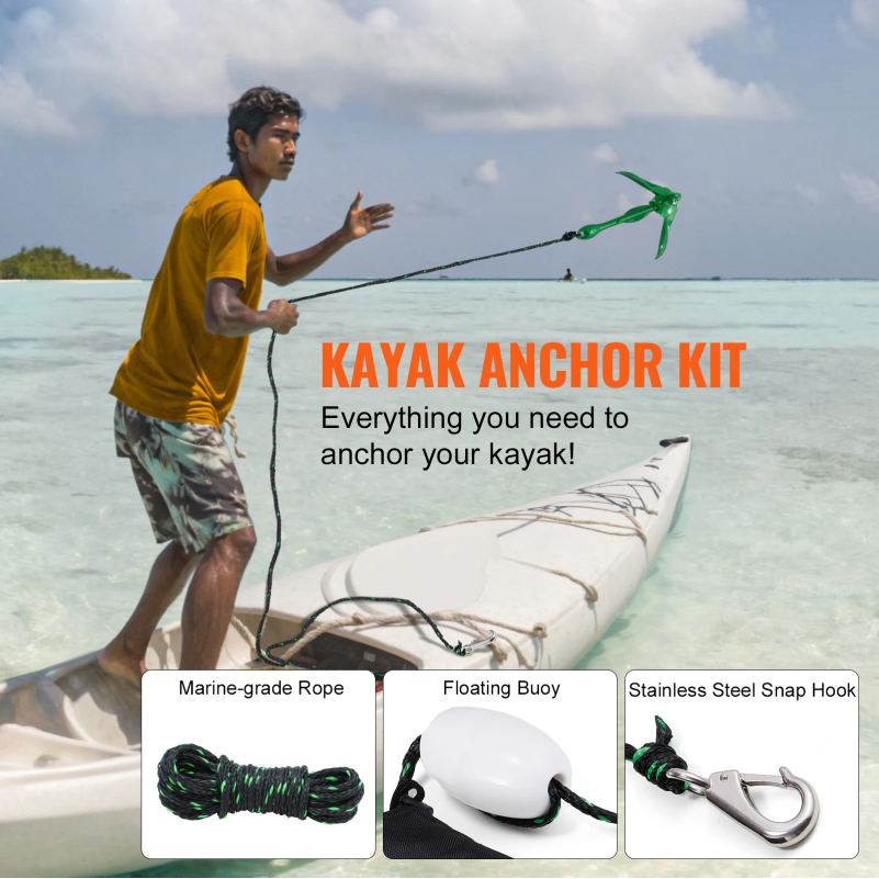 Kayak Anchor Kit 3.5 lb Paddle - Fishing Boat Anchor 리뷰 및 가격