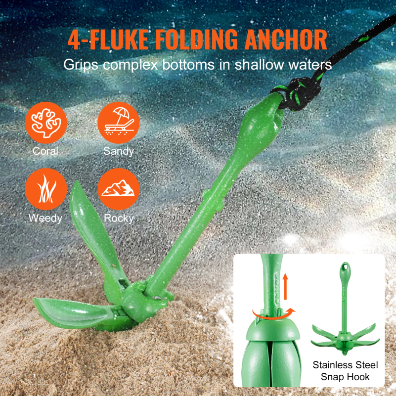 Kayak Anchor Kit 3.5 lb Paddle - Fishing Boat Anchor 리뷰 및 가격