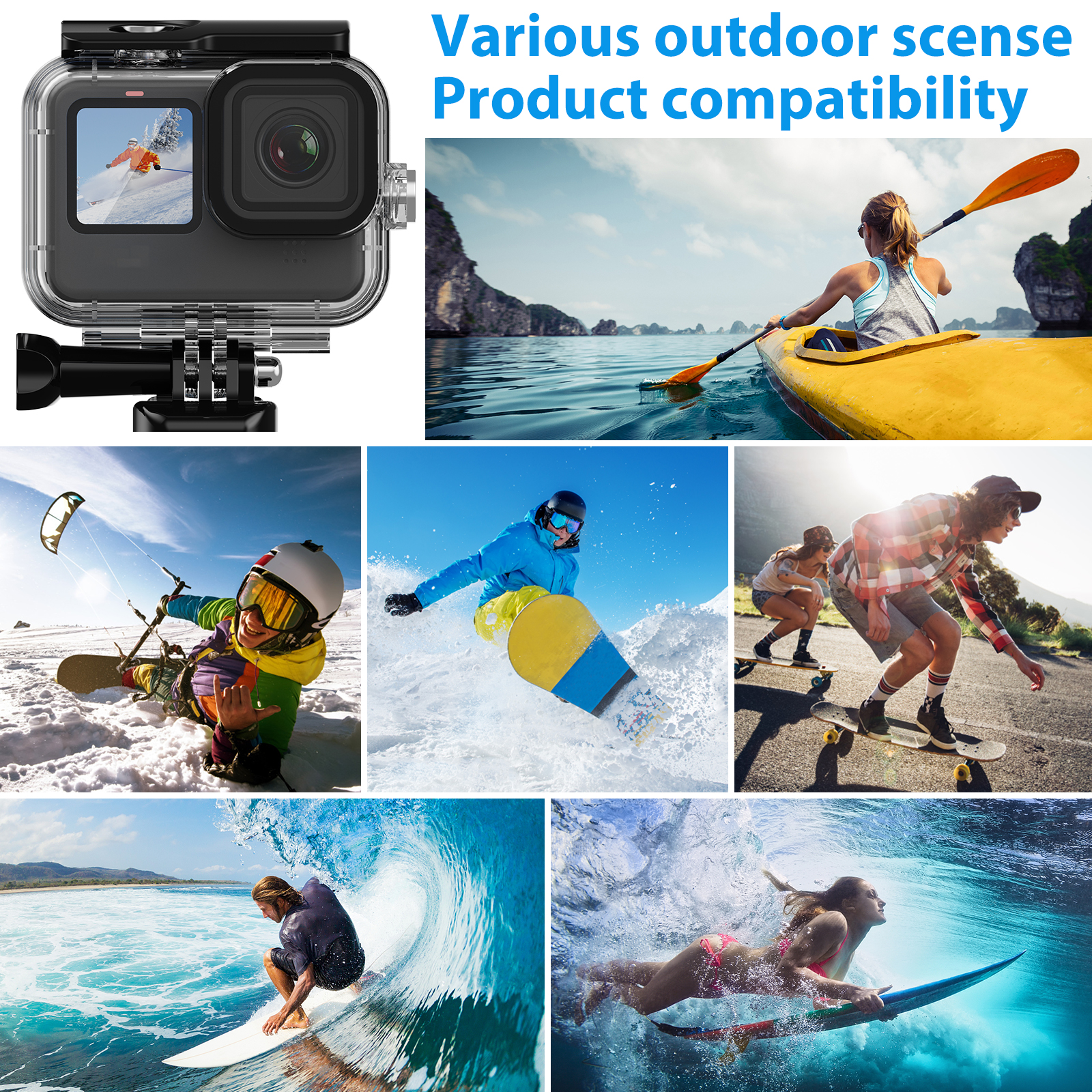 Action Camera Accessories For  - Fishing Boat Cover 리뷰 및 가격