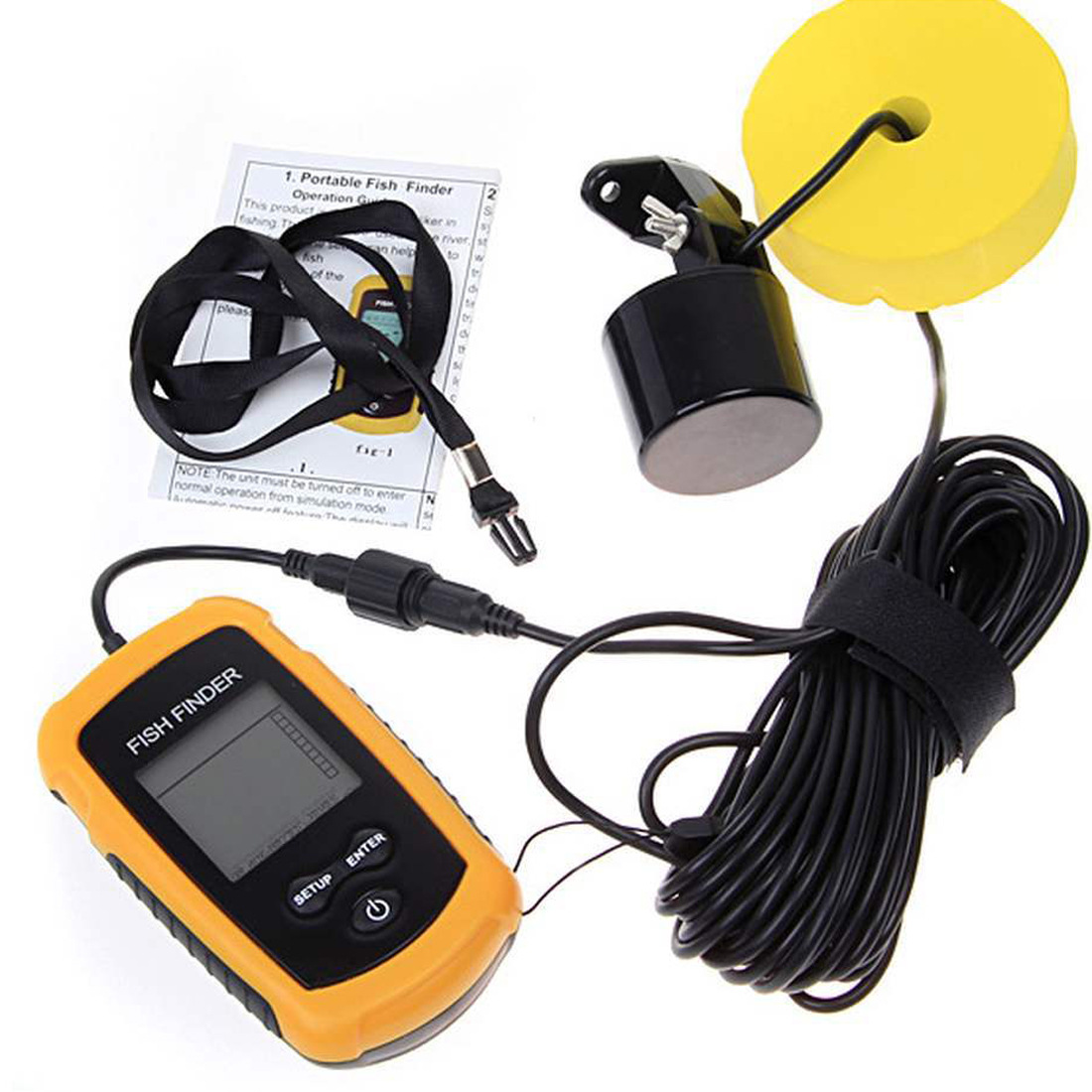 Alarm 100M Portable Sonar Fish - Fishing Boat Depth Finder 리뷰 및 가격