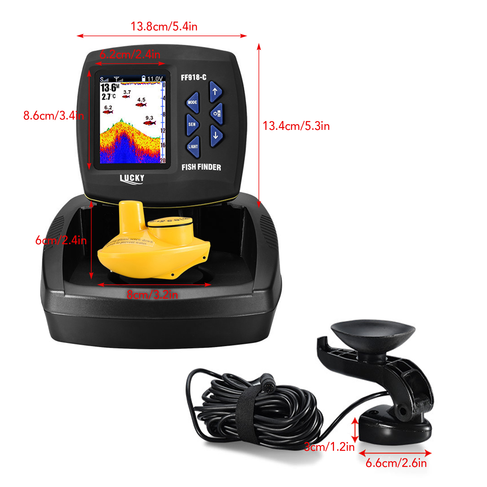 Fish Finder Wireless Sonar Sen - Fishing Boat Depth Finder 리뷰 및 가격