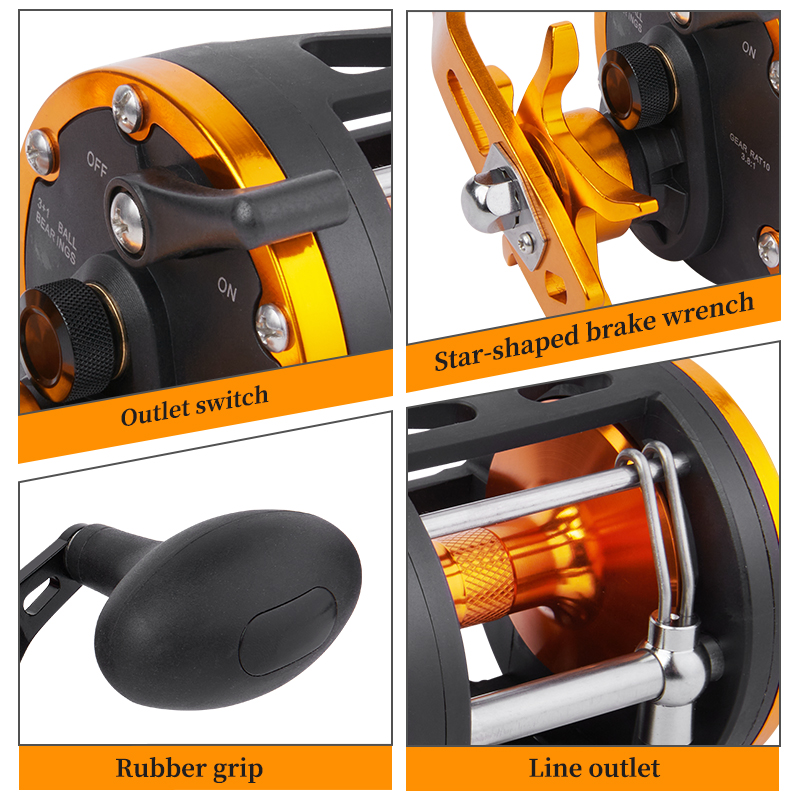 BILLINGS Trolling Drum Reel 33 - Fishing Boat Steering Wheel 리뷰 및 가격