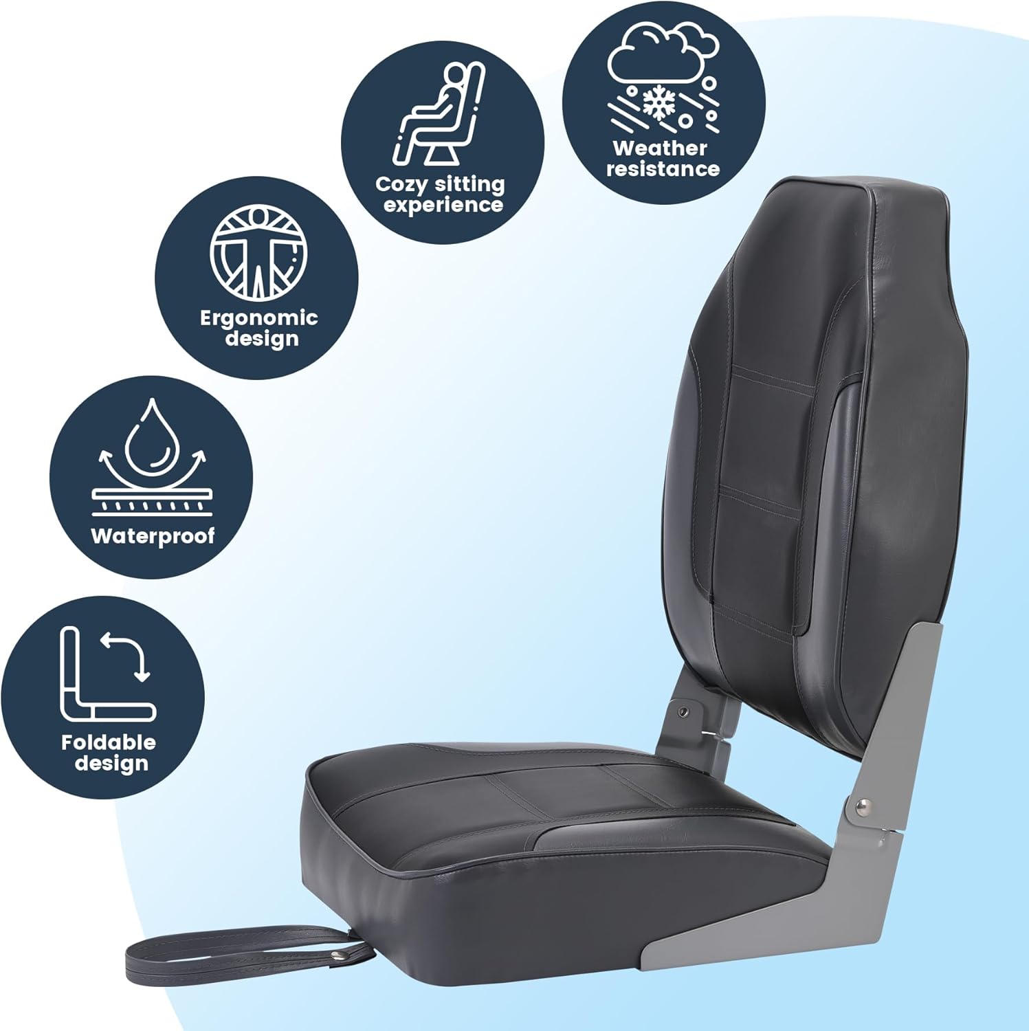 2 Pack Folding Boat Seats, Hig - Fishing Boat Seat 리뷰 및 가격