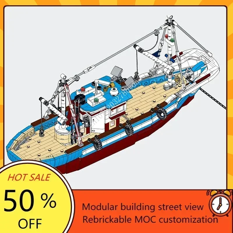 Custom 1600PCS Modular MOC-910 - Fishing Boat Trailer 리뷰 및 가격