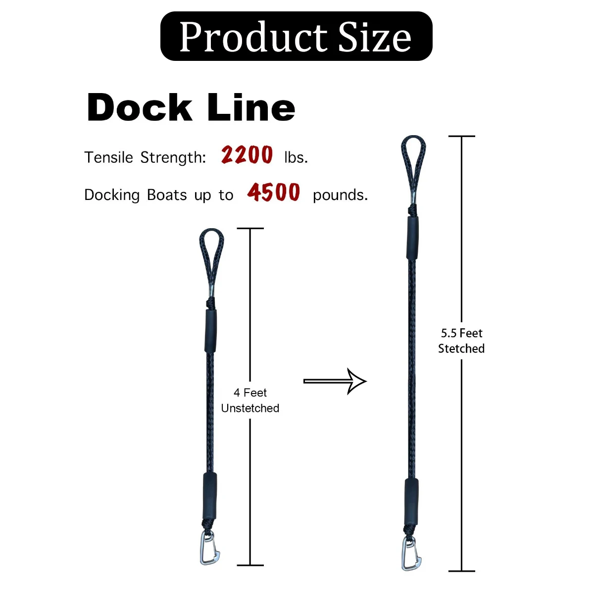 2/1PCS Elastic Bungee Mooring  - Fishing Boat Anchor 리뷰 및 가격