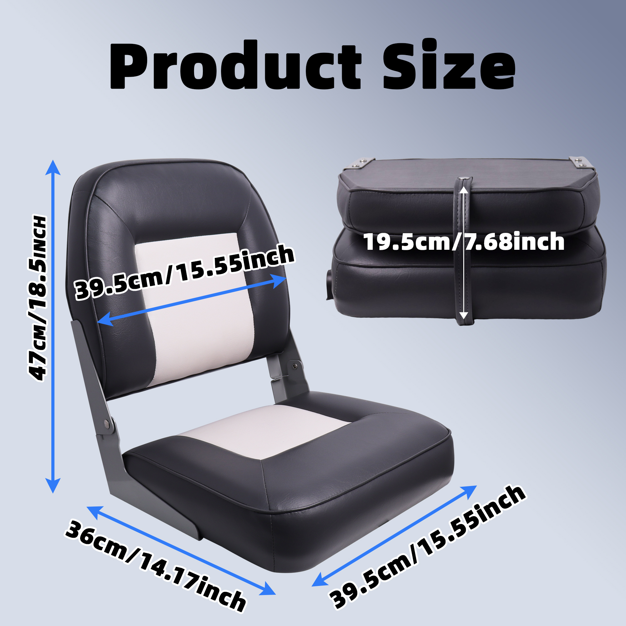2 pcs Folding Boat Seat White  - Fishing Boat Seat 리뷰 및 가격